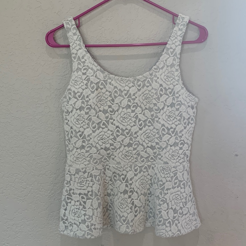 Peplum tank